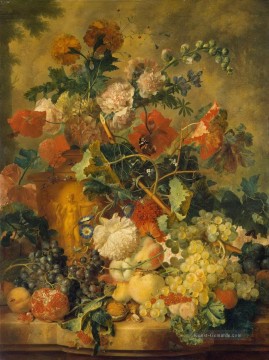 Klassik Blumen Werke - Blumen und Früchte Jan van Huysum klassische Blumen